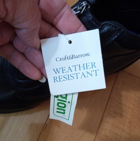 Croft & Barrow Jump Slate weather resistant zip entry agion protected shoes - Picture 5 of 6